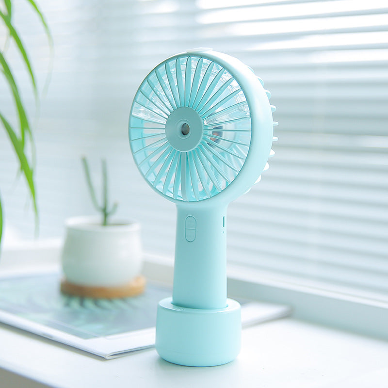 Mini Portable Fan with Mist Cooling Function